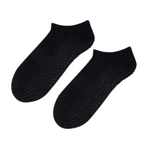 1 Pack Mens Soft Cotton Low Cut Trainer Socks with Non Slip Grips
