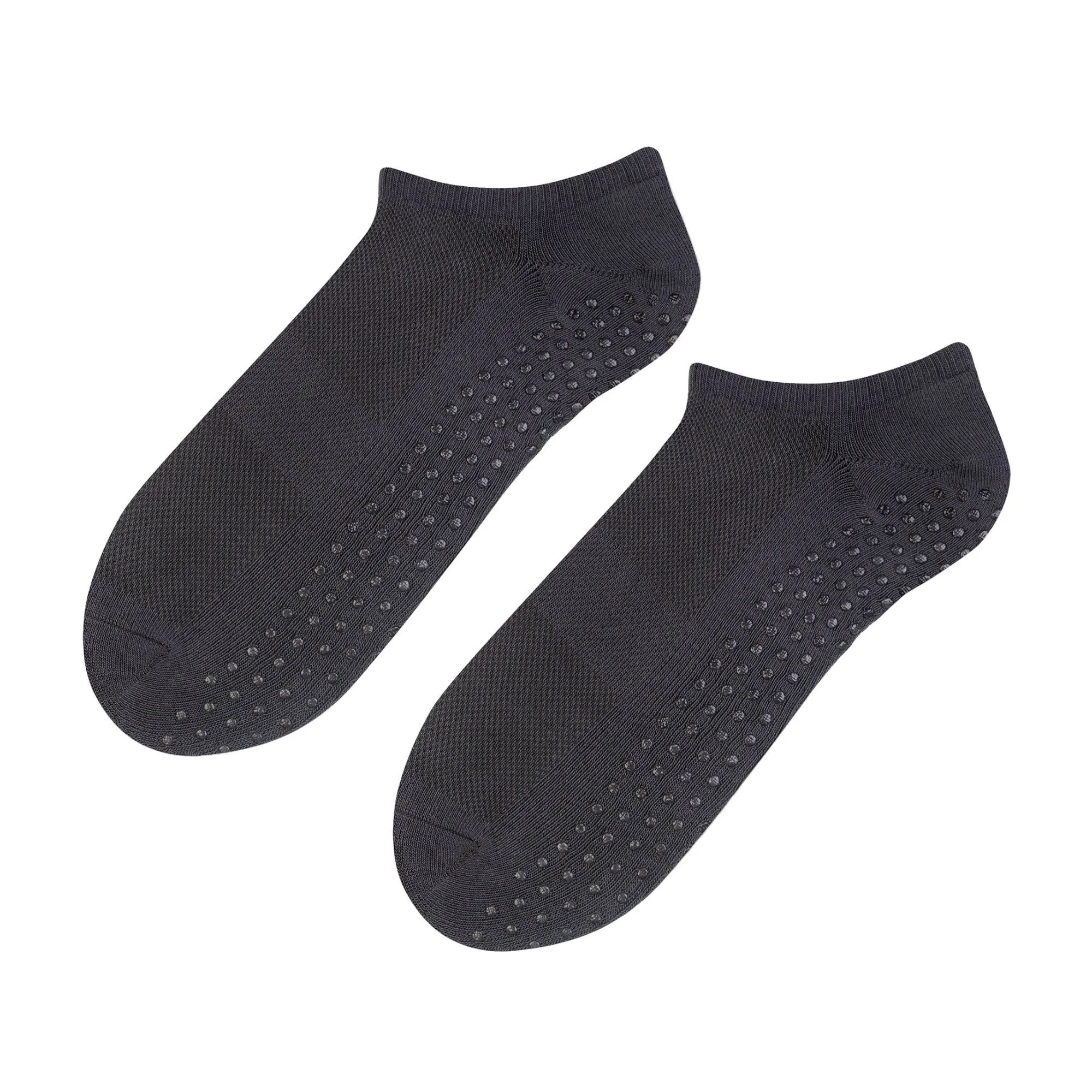 1 Pack Mens Soft Cotton Low Cut Trainer Socks with Non Slip Grips