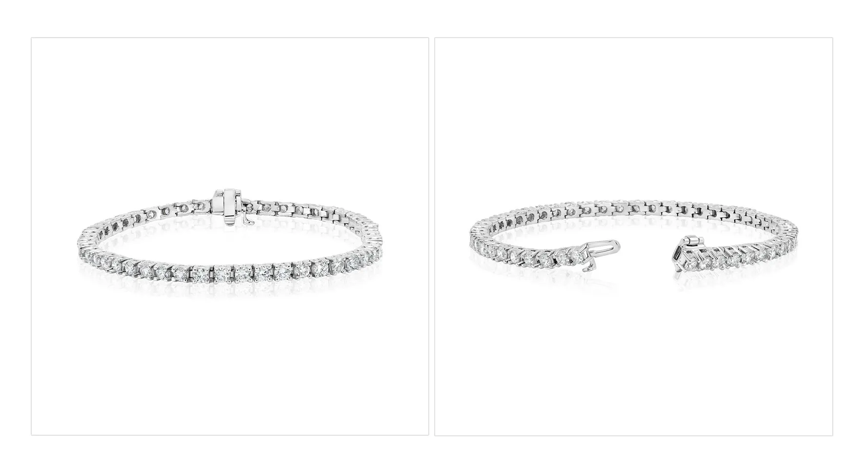 11ct Total Weight Lab Diamond Tennis Bracelet