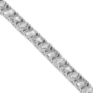 14k Gold Diamond Tennis Chain 4.4 MM 34.4 CTW