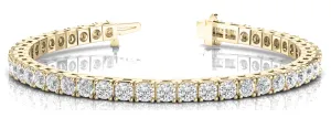 14K Yellow Gold Diamond Tennis Bracelet (1.50ctw)