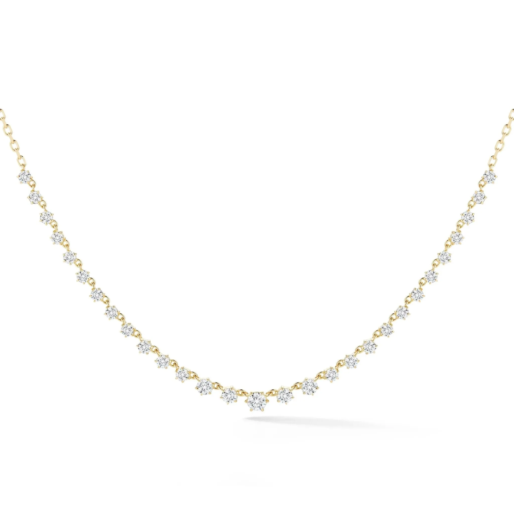 18K Gold Large "Penelope" Diamond Tennis-Style Necklace