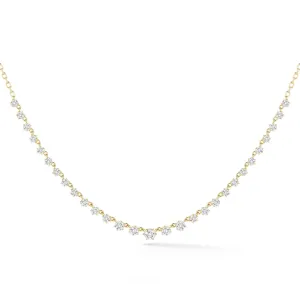 18K Gold Large "Penelope" Diamond Tennis-Style Necklace