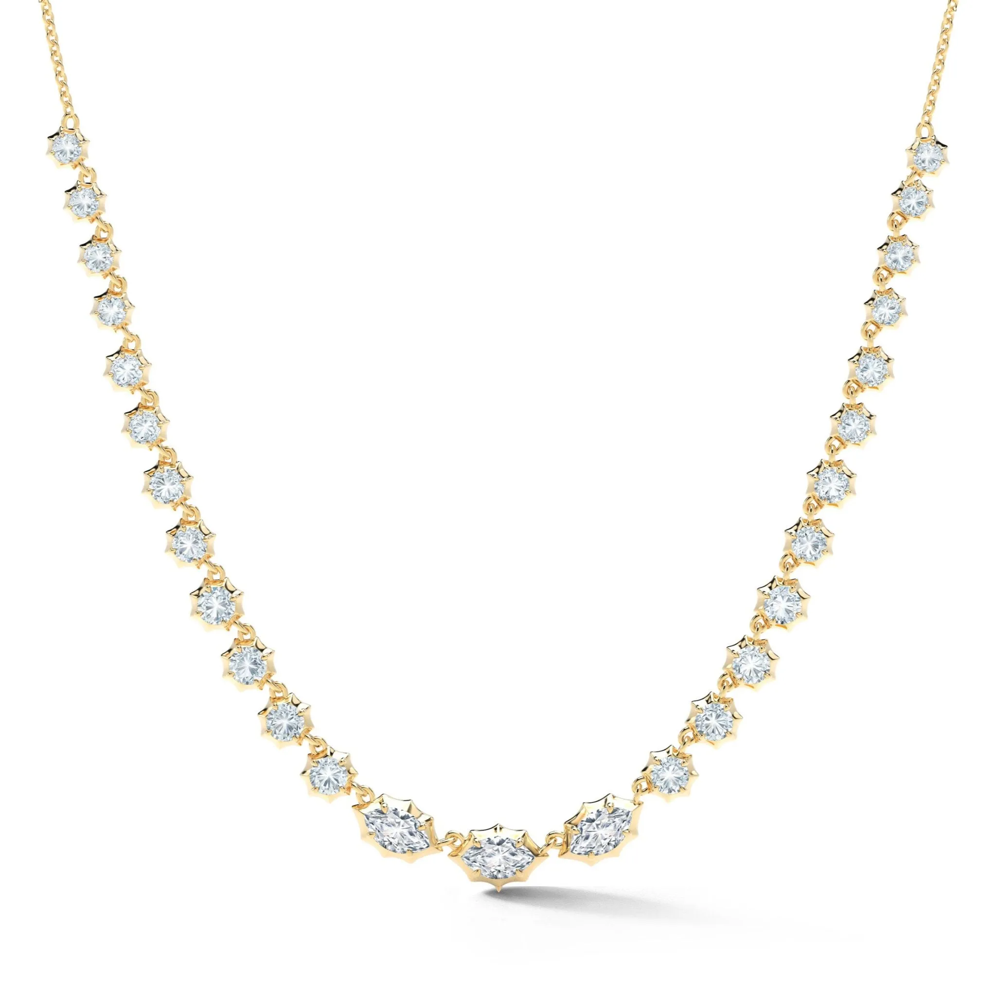 18K Gold "Maverick Diamond Riviera" Tennis-Style Necklace