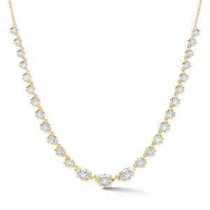 18K Gold "Maverick Diamond Riviera" Tennis-Style Necklace