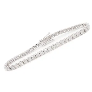 18k White Gold Diamond Tennis Bracelet