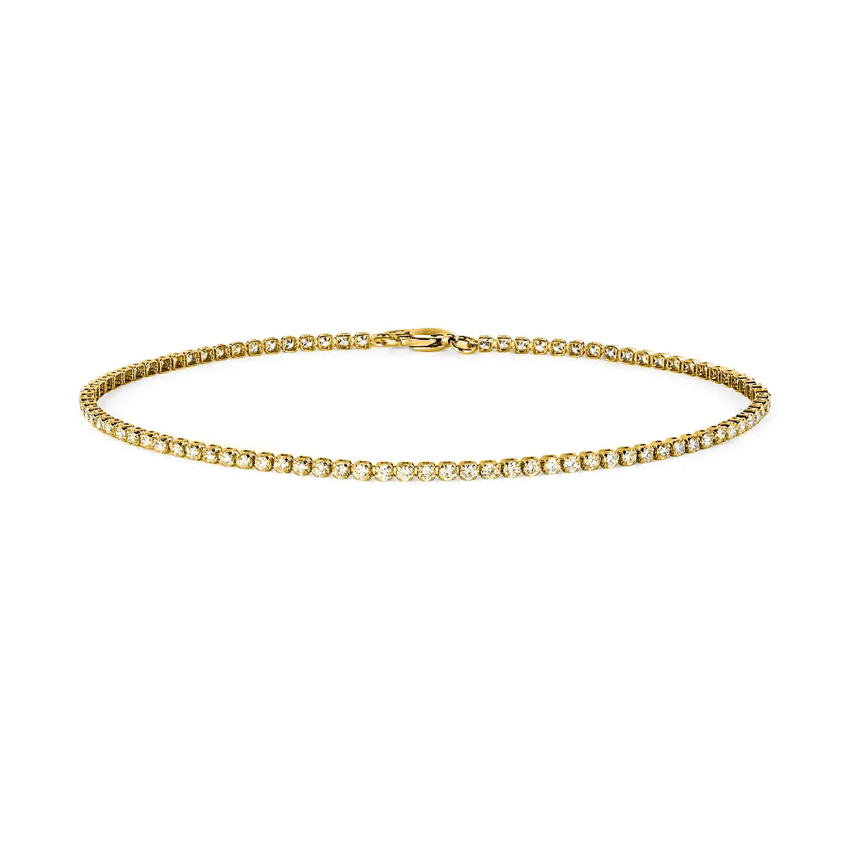 2 Ct Rose-Cut Diamonds Tennis Bracelet