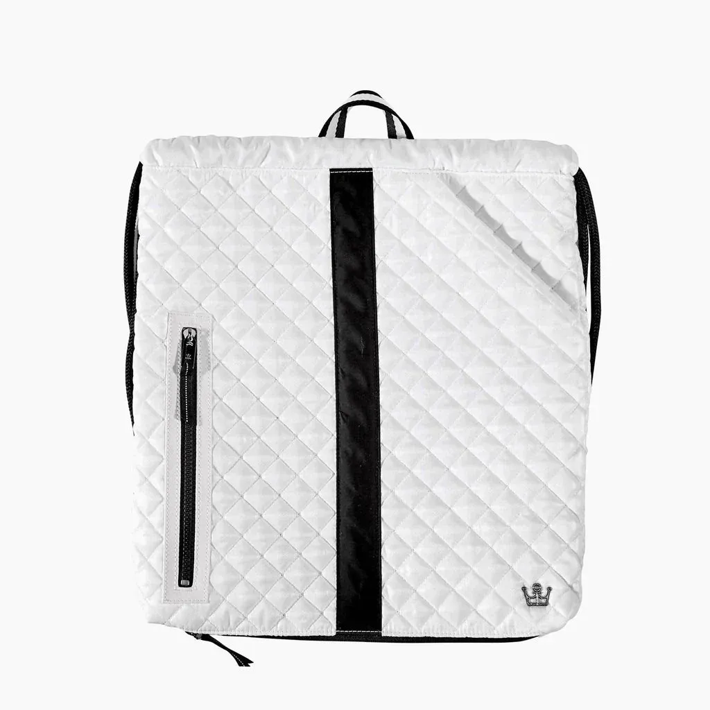 24   7 In a Cinch Backpack - Tennis & Pickleball - White Stripe