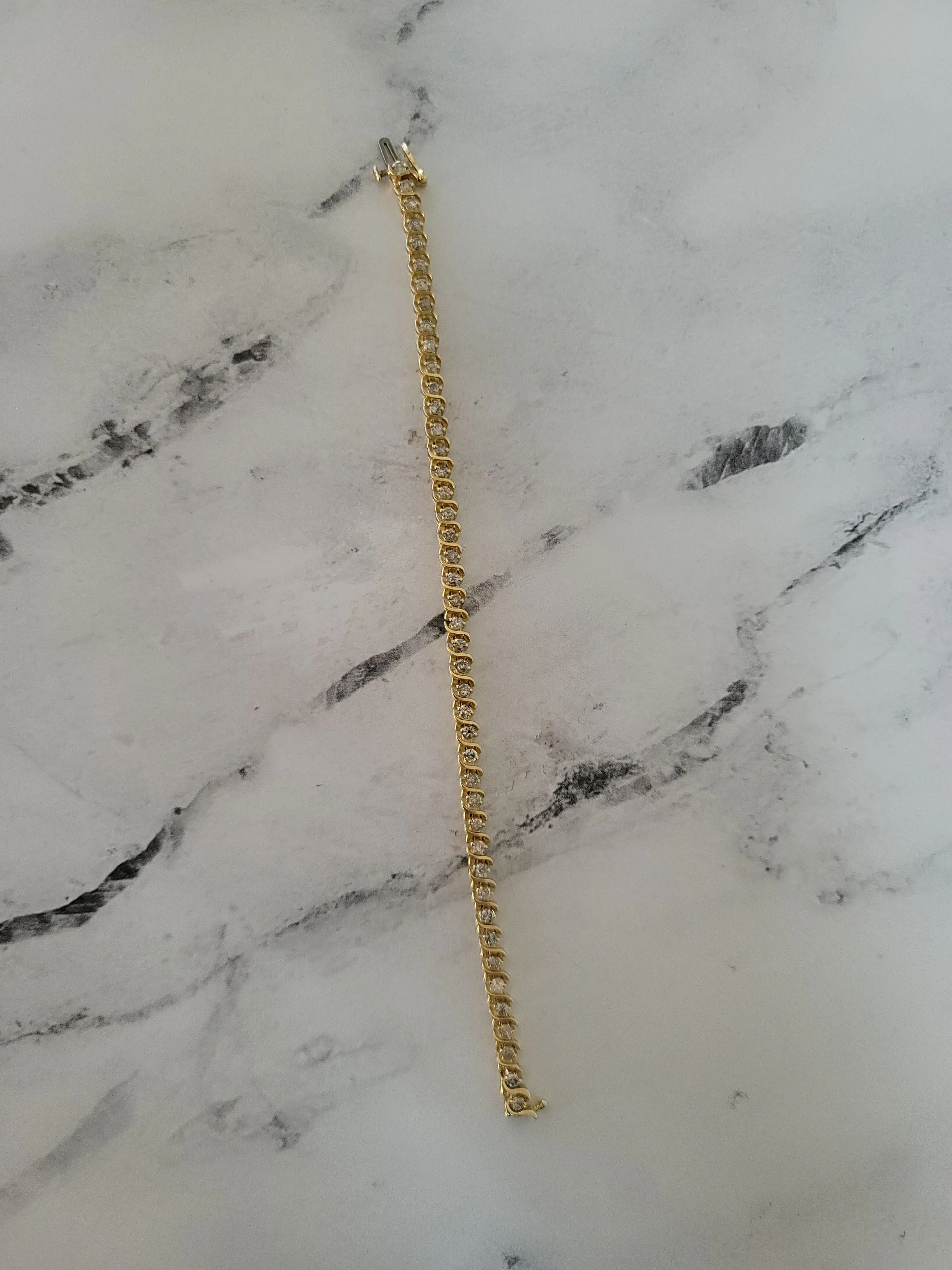 3 Carat S Style Diamond Tennis Bracelet