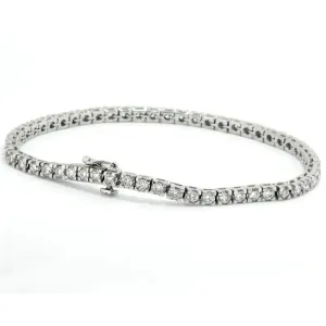 4 Carat Prong Set Lab Grown Diamond Tennis Bracelet