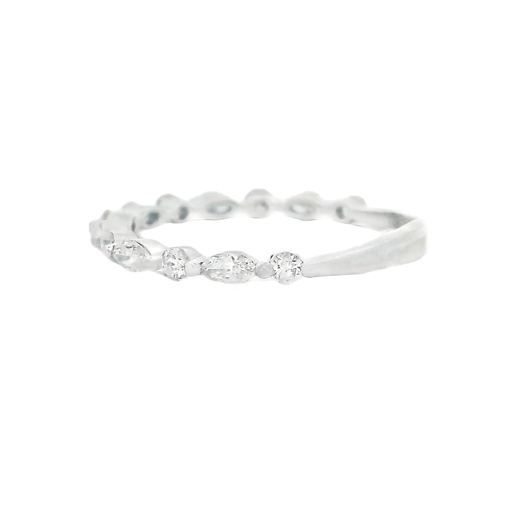 .45ct 14k White Gold Diamond Band