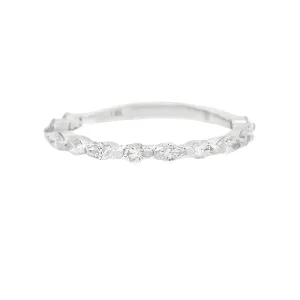 .45ct 14k White Gold Diamond Band