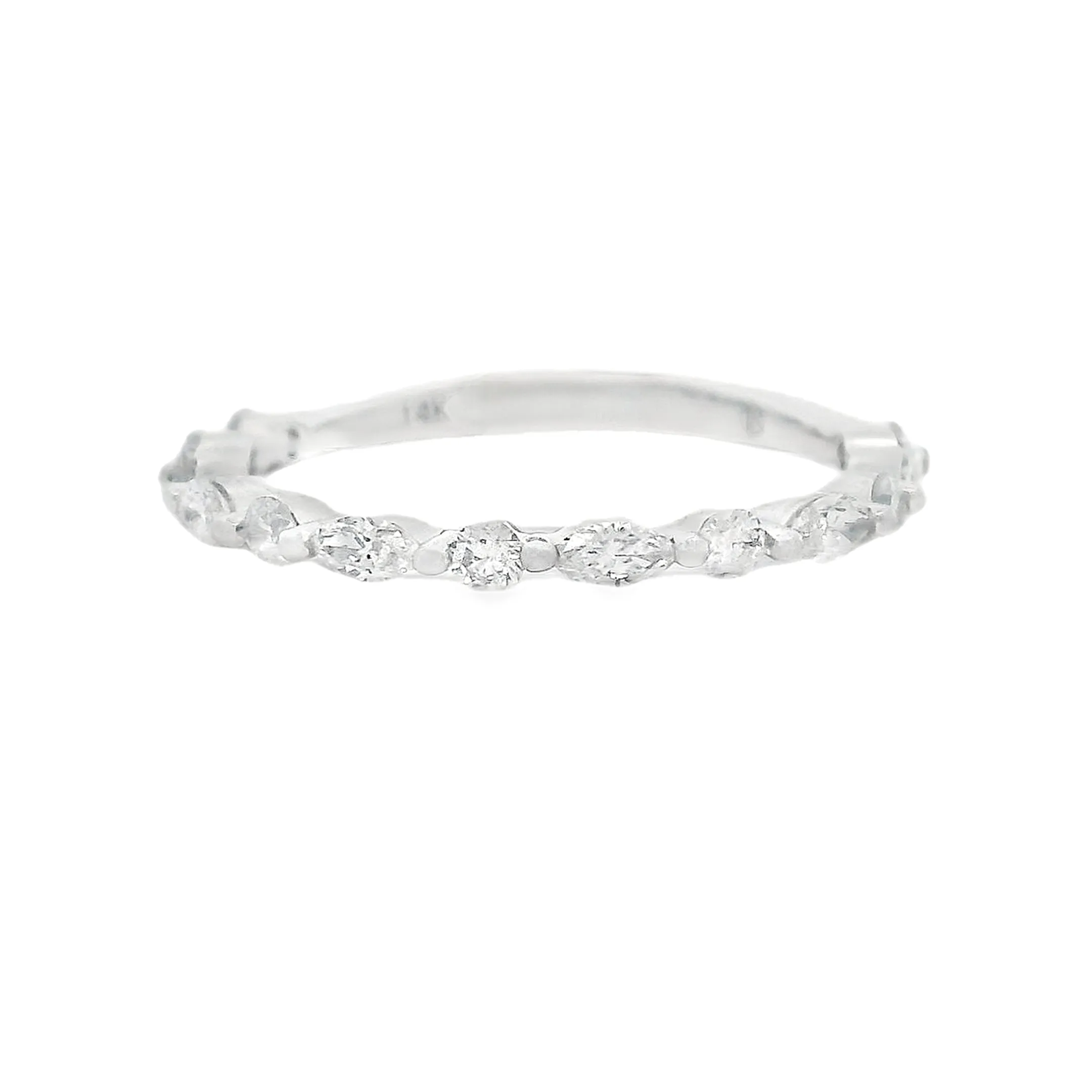 .45ct 14k White Gold Diamond Band