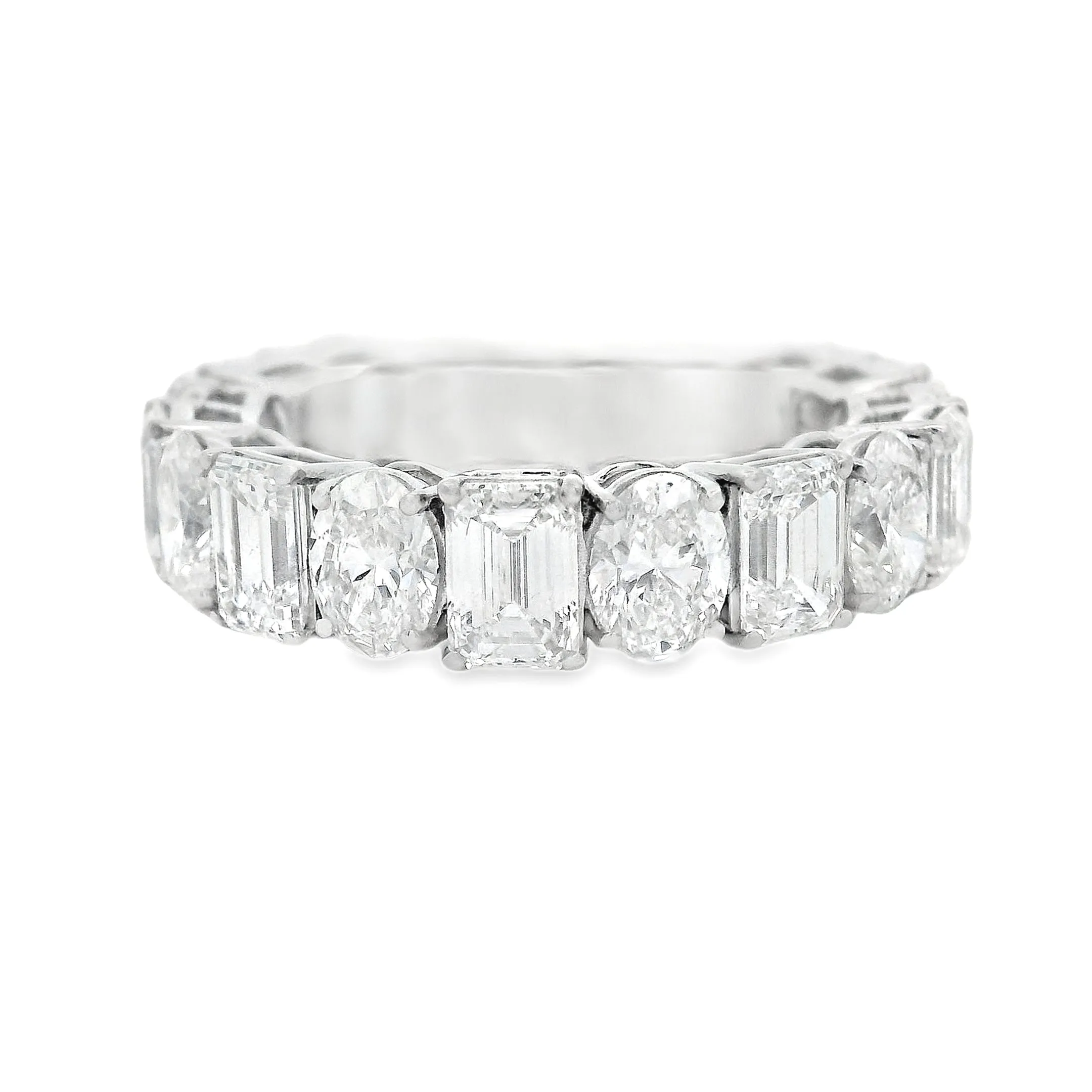 5.23ct 18k White Gold Diamond Band
