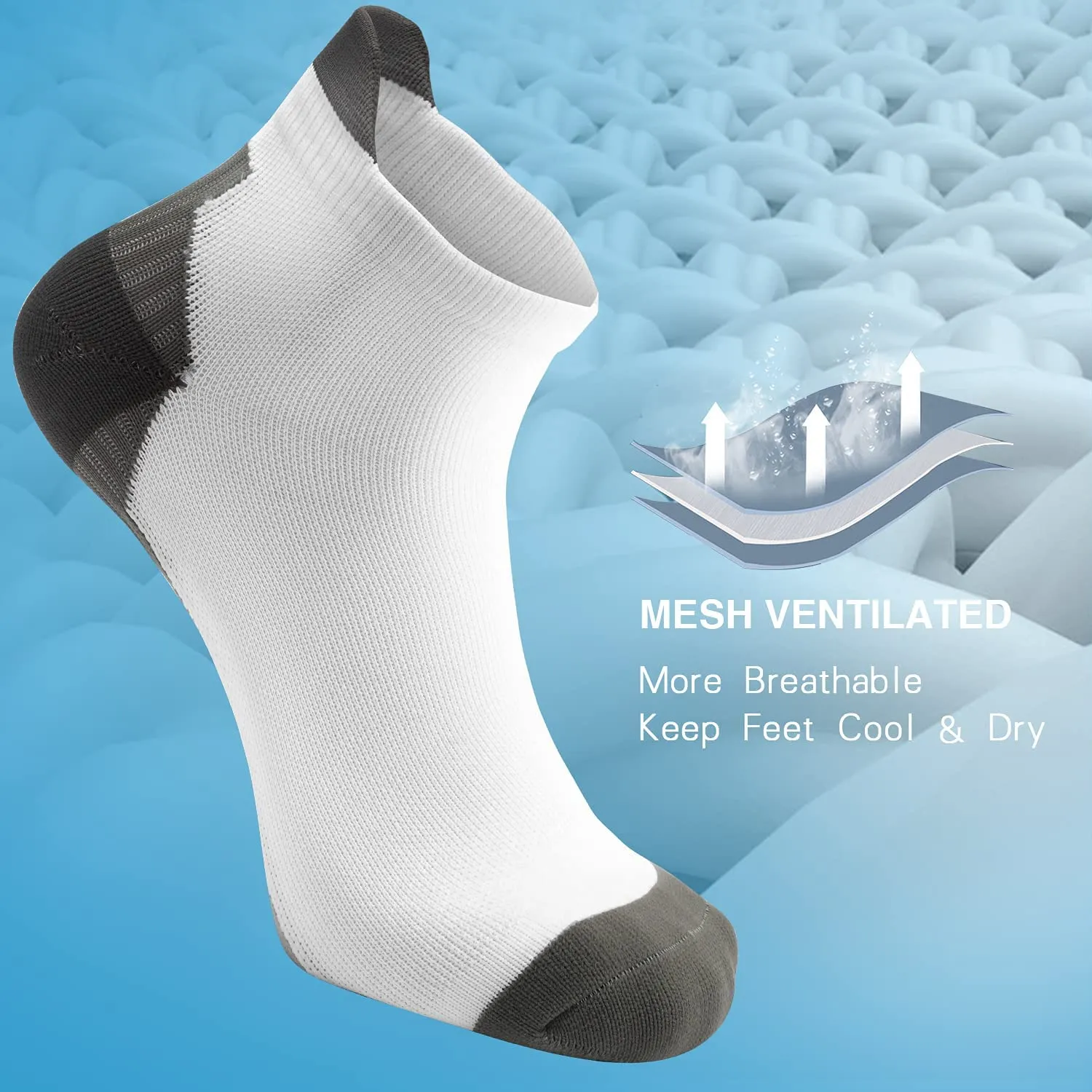 6-Pairs  Ankle Socks for Men & Women | ACTINPUT