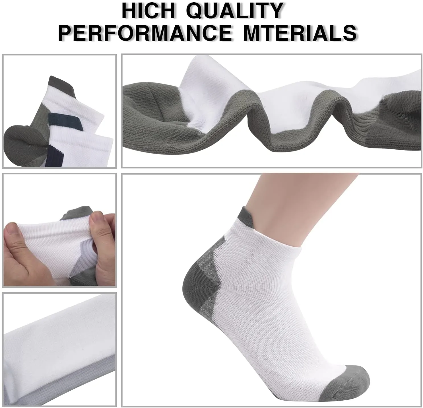 6-Pairs  Ankle Socks for Men & Women | ACTINPUT