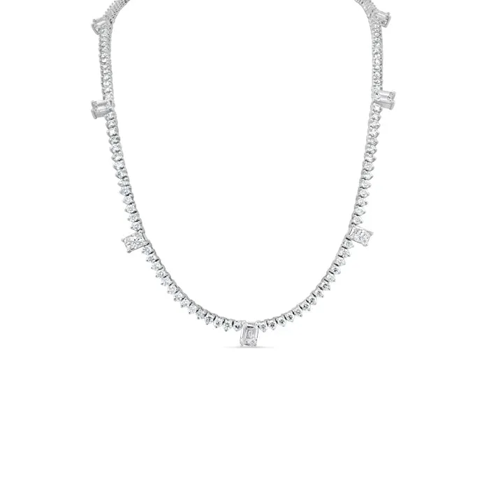 7 Emerald Tennis Necklace