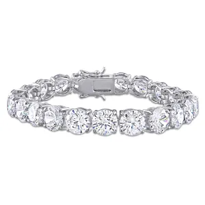 72 3/8 CT TGW WHITE CUBIC ZIRCONIA TENNIS BRACELET IN STERLING SILVER