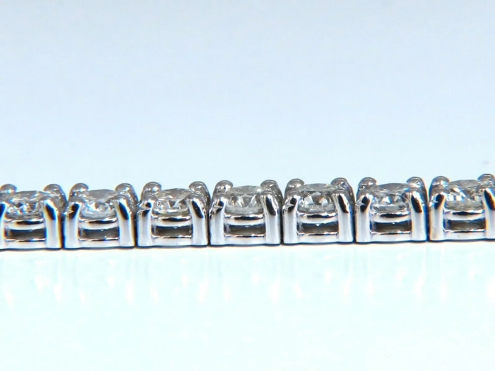 8.10ct Natural Diamonds Tennis Bracelet 14kt