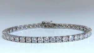 8.10ct Natural Diamonds Tennis Bracelet 14kt