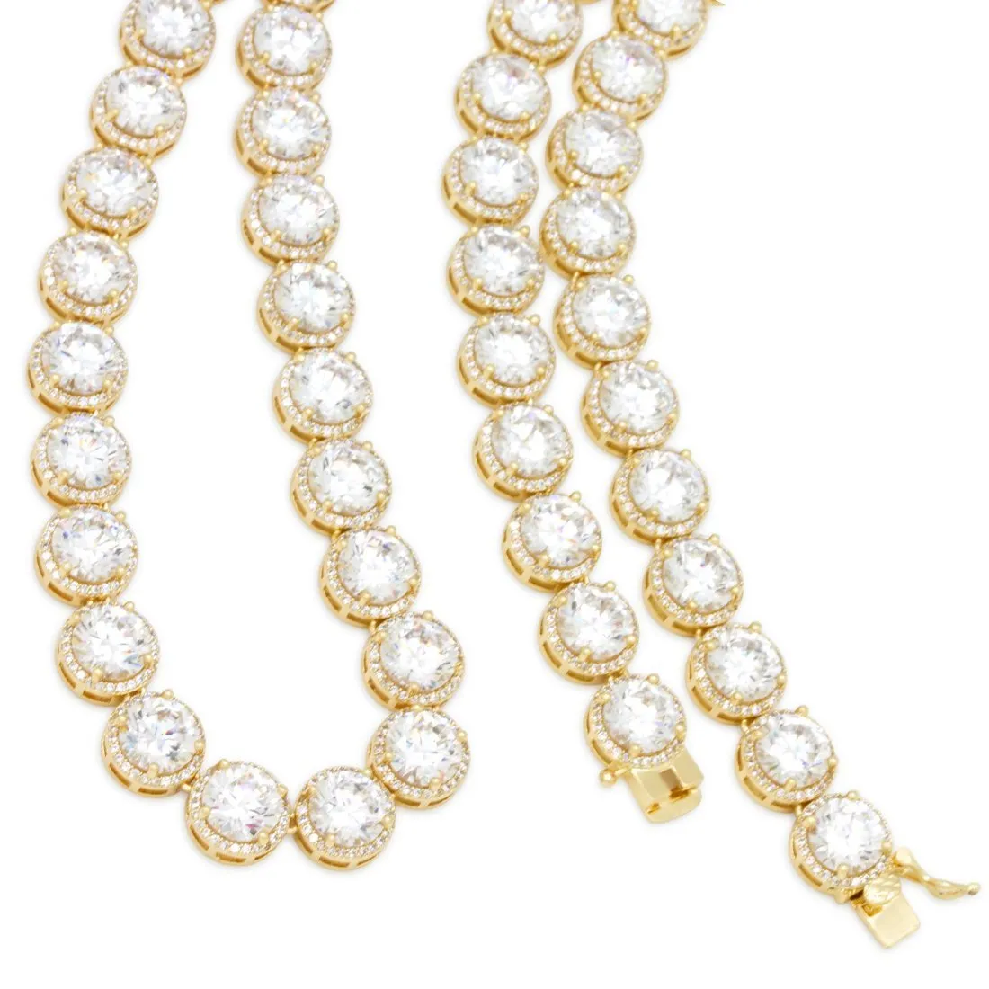 8mm Bezel-Set Tennis Chain