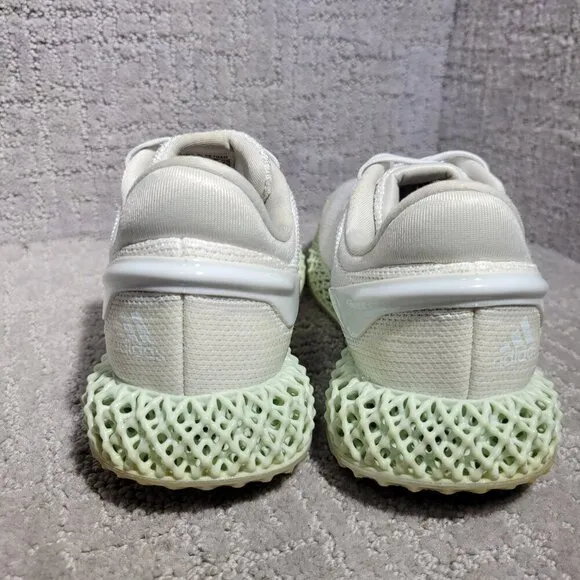 Adidas Alphaedge 4D Run Big Kid's Size 5Y Cloud White Green Running Shoes FW1229