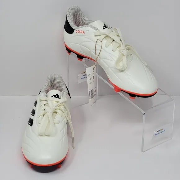 Adidas Copa Pure 2 Club FxG Soccer Cleats IG1103 Unisex Size 1 Ivory Black New