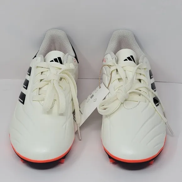 Adidas Copa Pure 2 Club FxG Soccer Cleats IG1103 Unisex Size 1 Ivory Black New