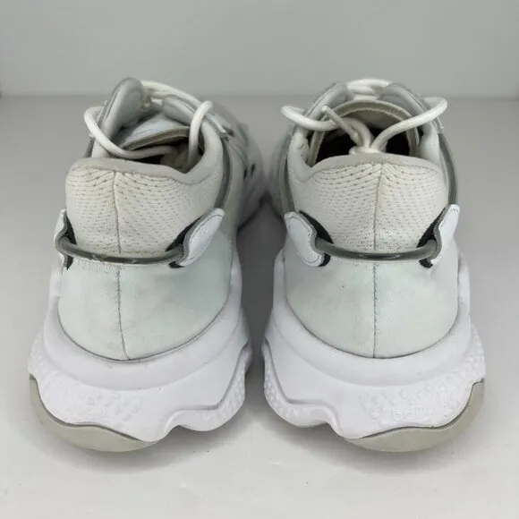 Adidas Mens 004001 White Ozweego Chalk Mesh Lace Up Size 9.5 Running Shoes