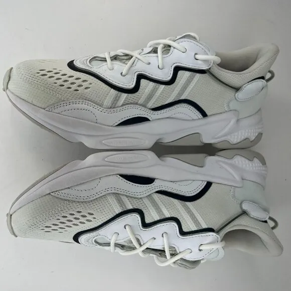 Adidas Mens 004001 White Ozweego Chalk Mesh Lace Up Size 9.5 Running Shoes