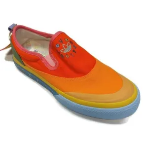 Adidas Originals Mens Size 8 Nizza Slip On Pride Sneakers Shoes Orange GW2421