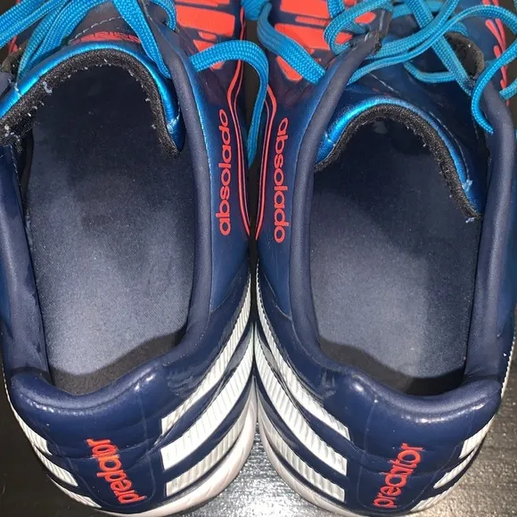 Adidas Predator Absolado Soccer Cleats Metalic Blue V22087 Men's US Size 7.5