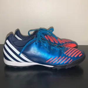 Adidas Predator Absolado Soccer Cleats Metalic Blue V22087 Men's US Size 7.5