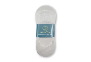 Aires Premium Cotton Anti-Bacterial Hidden Socks - Grey