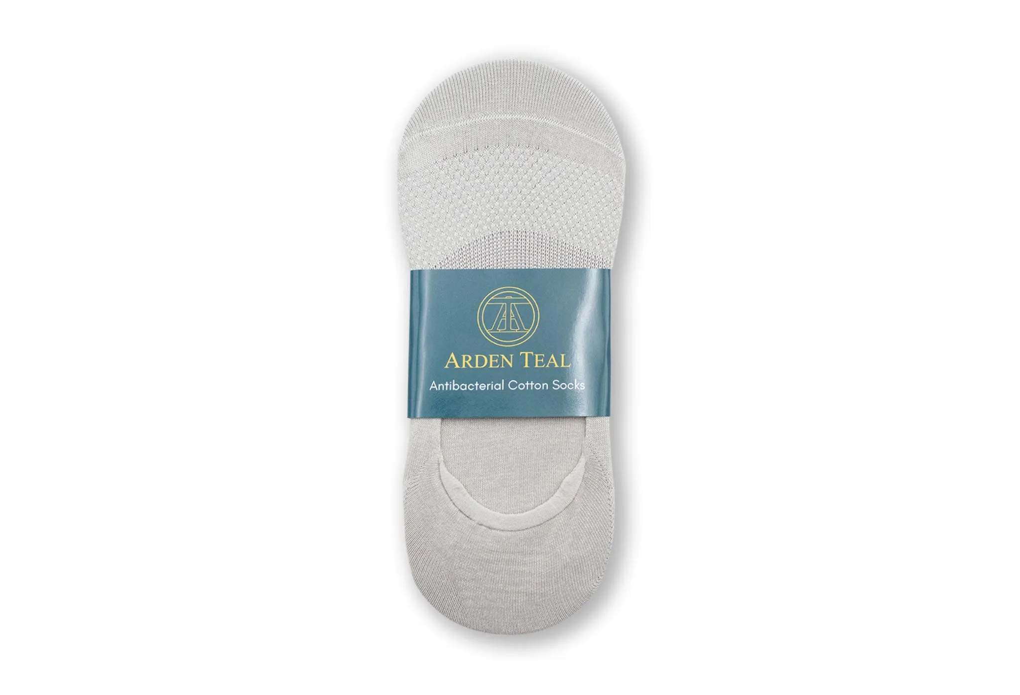 Aires Premium Cotton Anti-Bacterial Hidden Socks - Grey