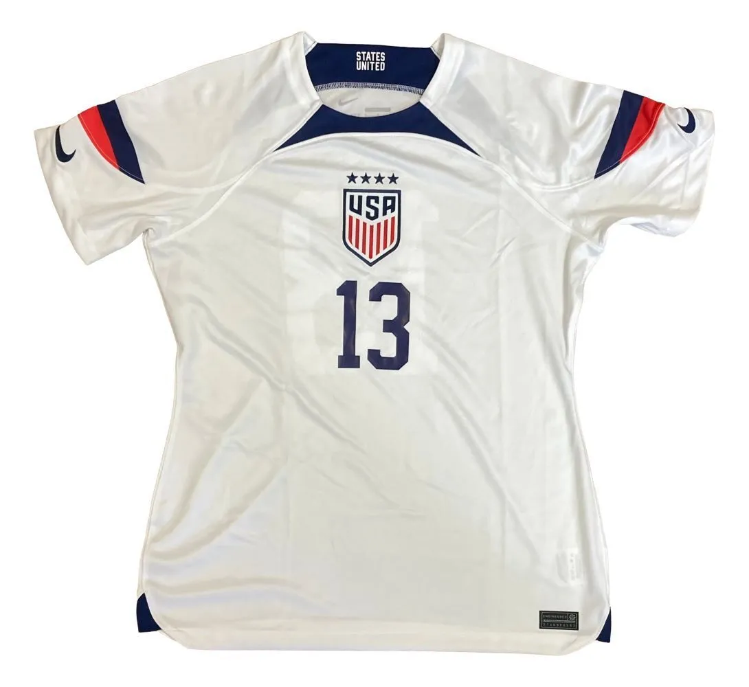 Alex Morgan Signed 2023 Nike USA Women's Home Soccer Jersey BAS