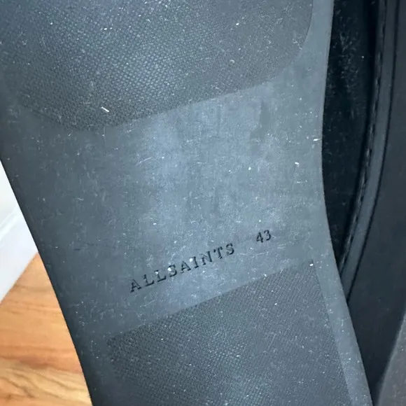 All Saints High Top Suede Shoes