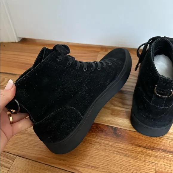 All Saints High Top Suede Shoes