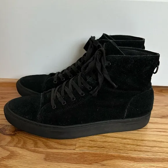 All Saints High Top Suede Shoes