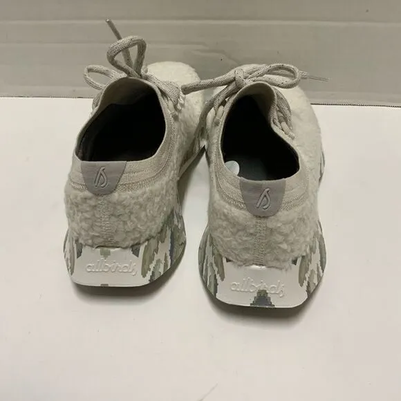 Allbirds Womens  6 Natural White Cloud Pixel Wool Dasher Fluff Sneaker Shoes