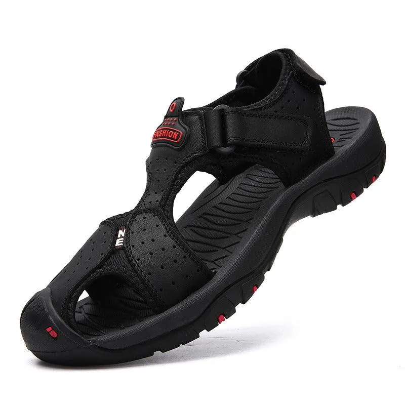 Anti-slip Top Layer Cowhide Beach Shoes