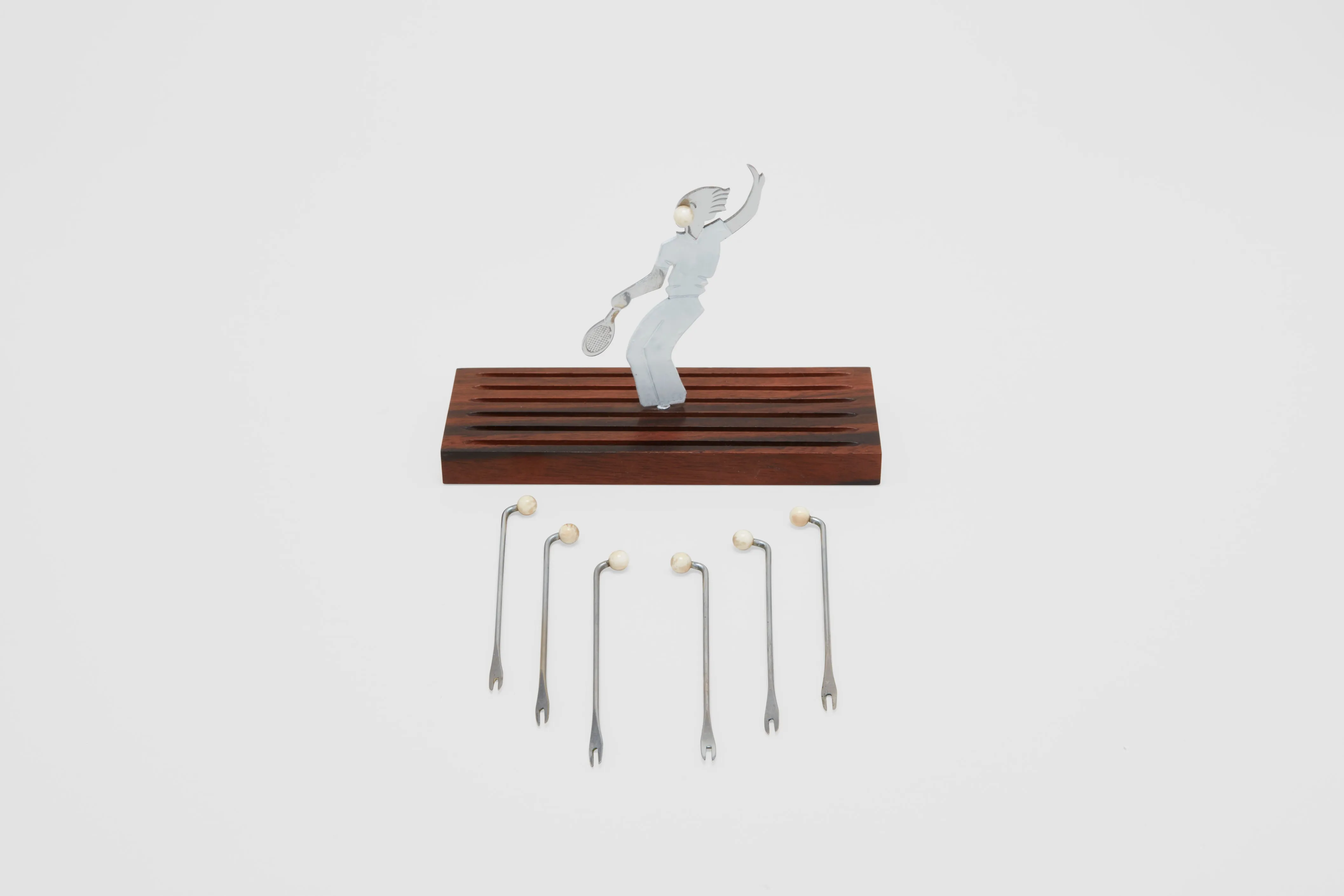 Art Deco Tennis Cocktail Stick Set