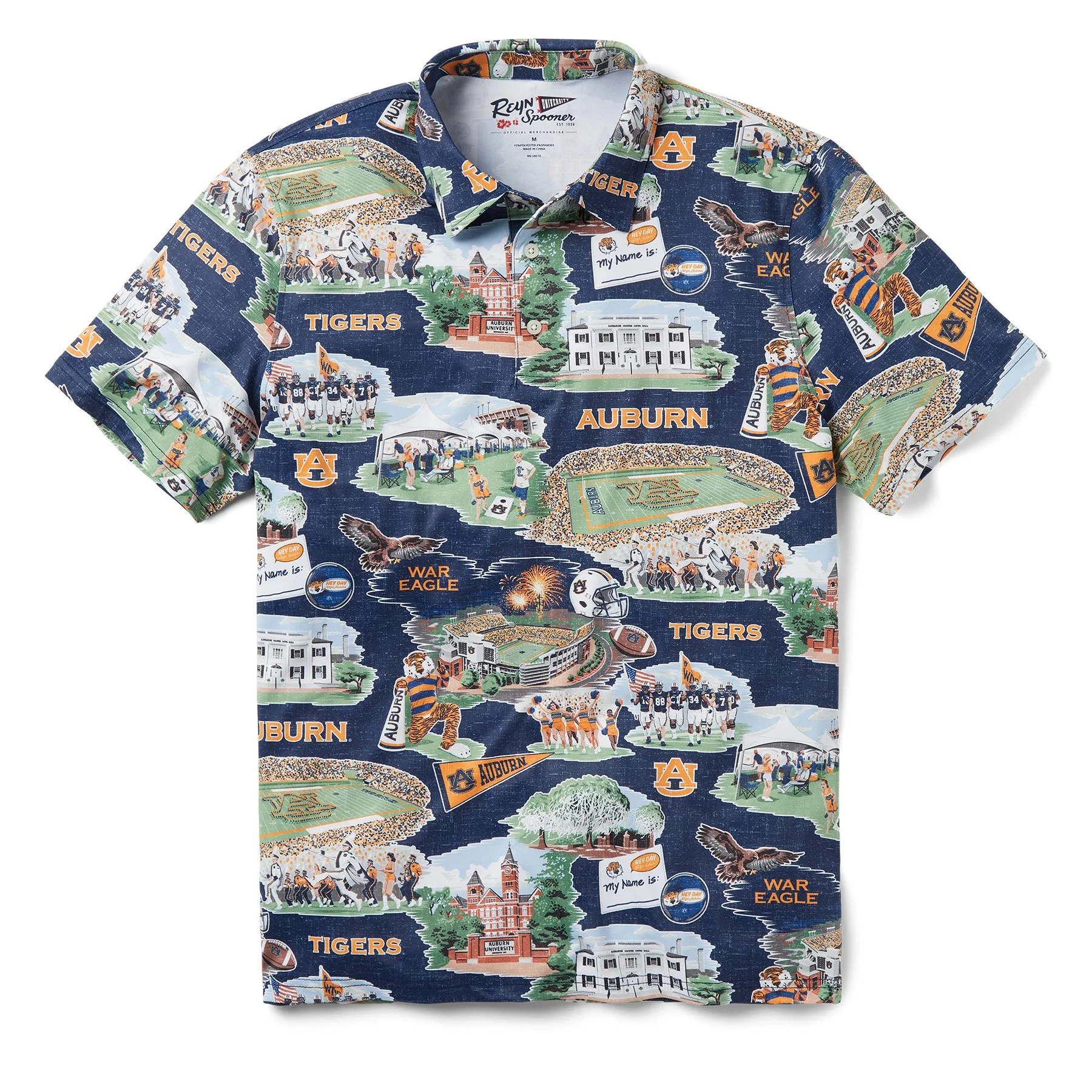 AUBURN UNIVERSITY SCENIC PERFORMANCE POLO