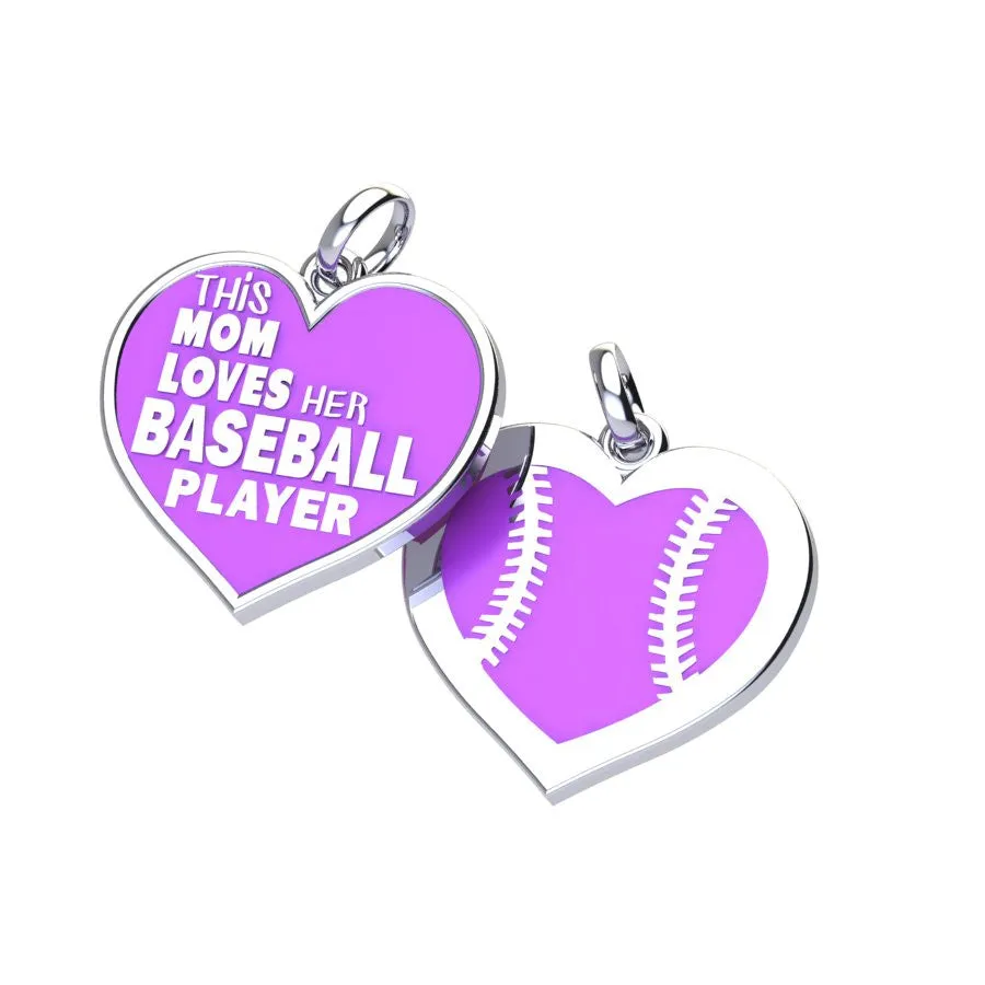 Baseball Mom Love Charm