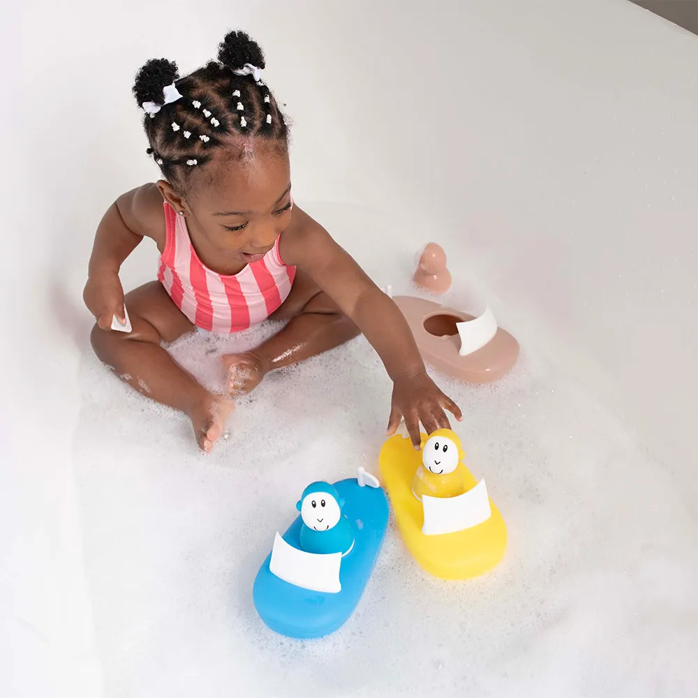Bath Toy Boat Set - blue