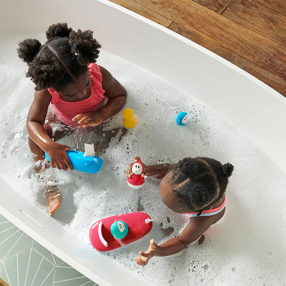Bath Toy Boat Set - blue