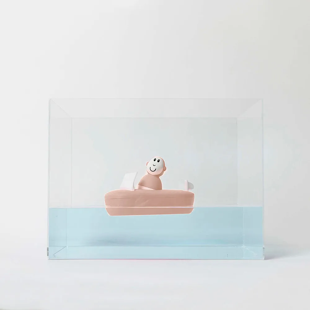 Bath Toy Boat Set - Dusty Pink