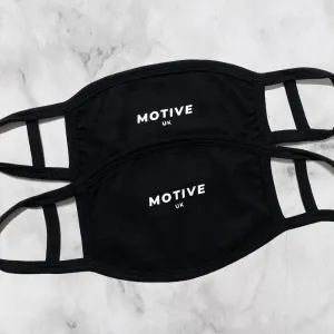 Black 2 Layer Face Cover (Pack of 2)