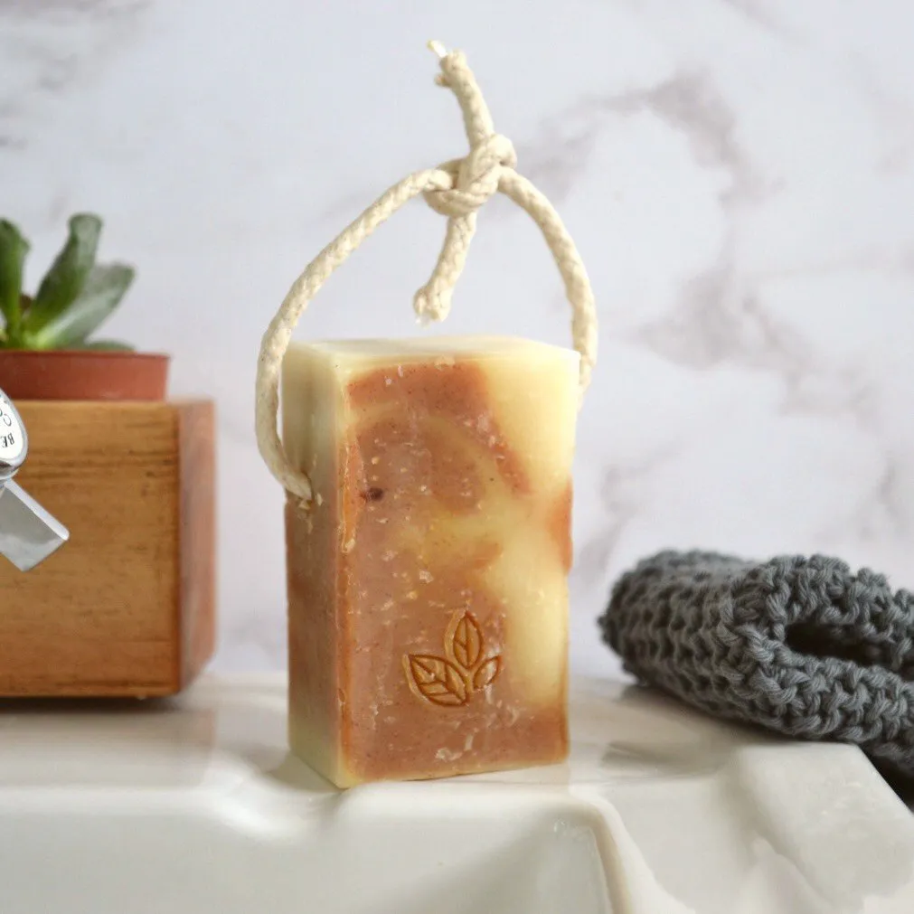 Black Pepper and Ginger Soap on a Rope