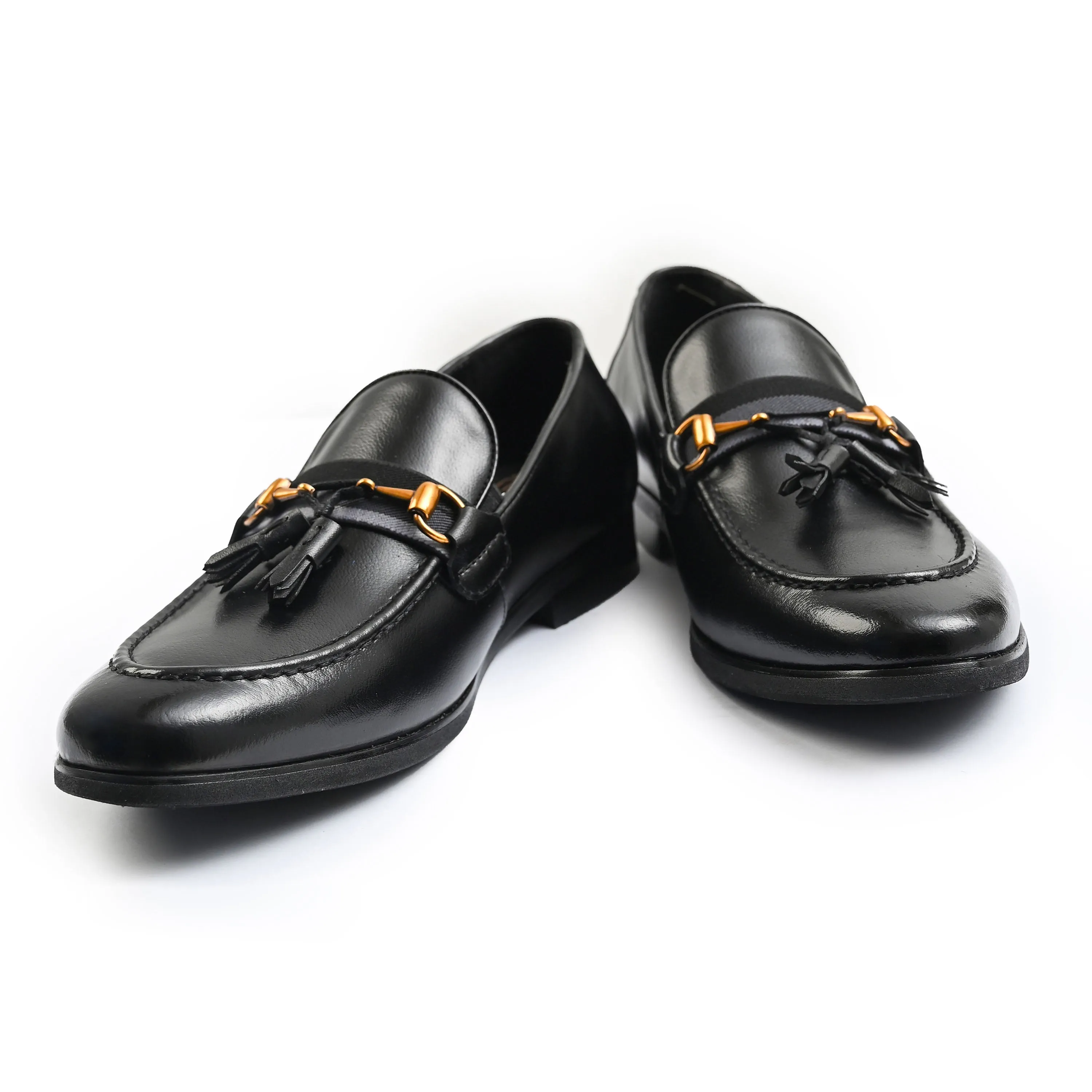 BLACK SNAFFLE TRIM SHOES